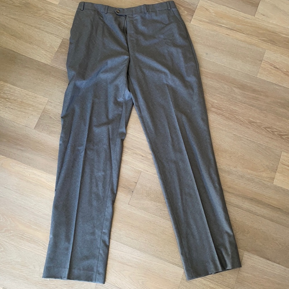 Lauren by Ralph Lauren gray wool flat front dress pants
